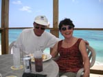 Jim & Nicki at the beach hut